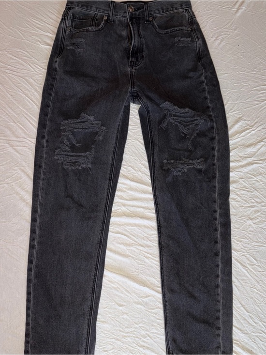 American Eagle Outfitters Denim - American eagle black distressed straight leg jeans